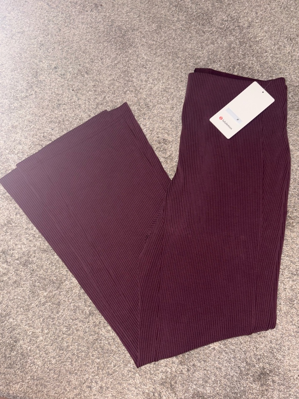 lululemon athletica Women's Ribbed Softstreme Flare Pants NWT